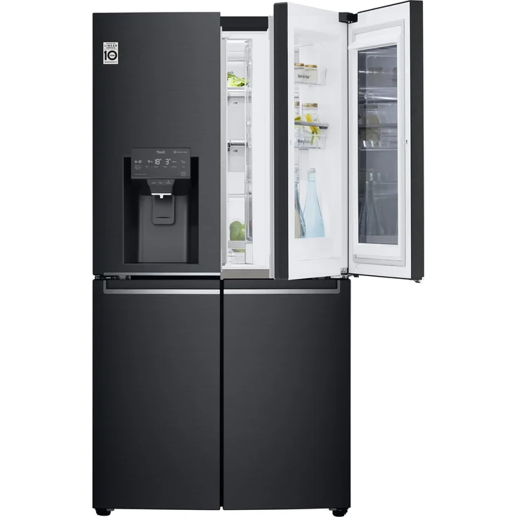 LG GMX945MC9F Side-by-Side-Kühlschrank, freistehend, schwarz, Total NoFrost, Wasser- und Eiswürfelspender, Festwasseranschluss, Door-in-Door, Schnellgefrieren, LED, Breite 91.2 cm – Bild 13