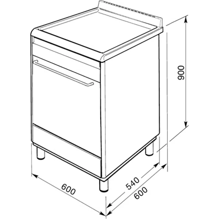 Smeg SCD60EMX9 Gas Kombi Standherd Edelstahl – Bild 6