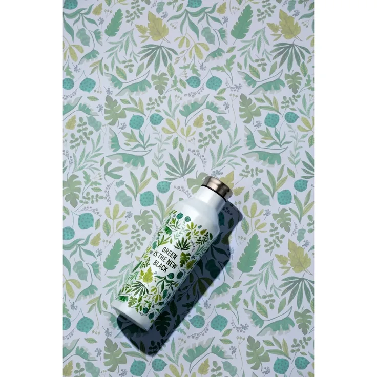 Profino Isolierflasche Green Edelstahl Doppelwandig 500Ml Grün