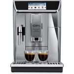 De'Longhi ECAM 650.85.MS Kaffeevollautomat, Tassenwärmer, Timer, 1450 Watt, silber, mit Milchsystem und integriertem Mahlwerk