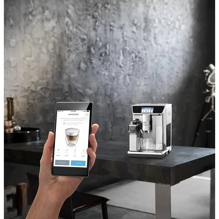 De'Longhi ECAM 650.85.MS Kaffeevollautomat, Tassenwärmer, Timer, 1450 Watt, silber, mit Milchsystem und integriertem Mahlwerk – Bild 5
