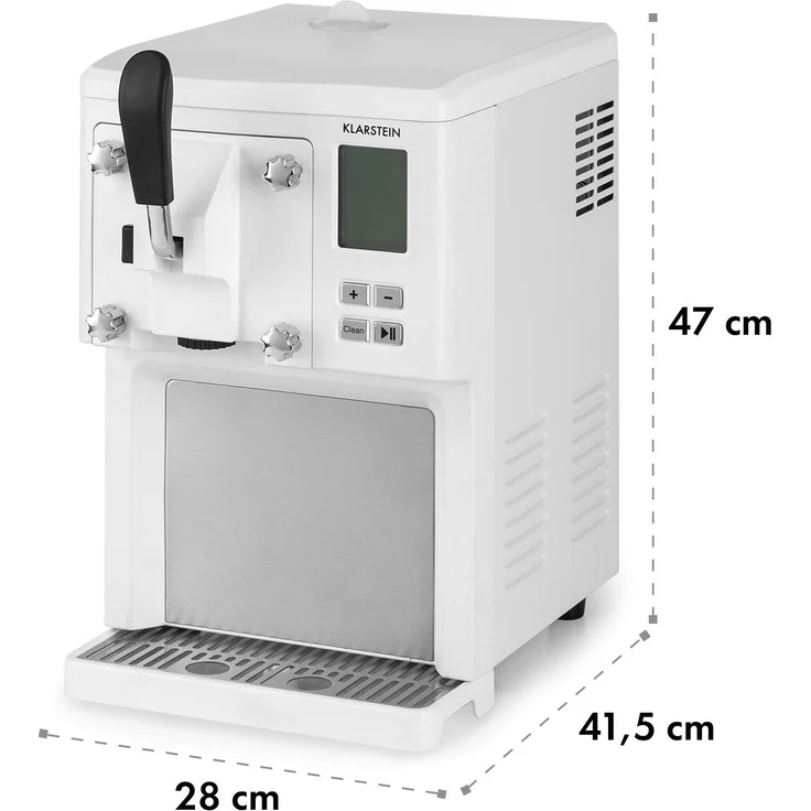 Klarstein Sweet Sundae Eiscrememaschine Kompressor, 200W, 1,5l Edelstahl weiß - Preisvergleich – Bild 10