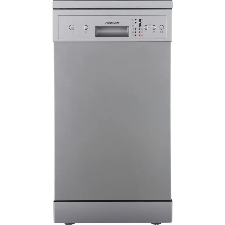 Hanseatic HG4585E97636S, Geschirrspüler, E, Geräuschemissionsklasse C, Geräuschemissionen 49 Dezibel