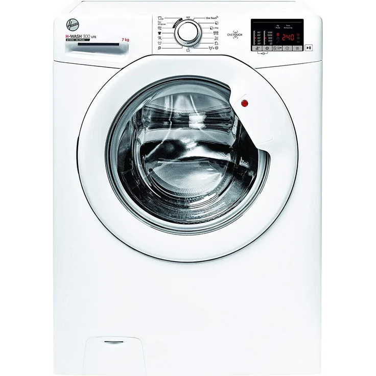 Hoover H3W4 272DE-1-S, Frontlader-Waschmaschine, D, Fassungsvermögen 7 kg, Standgerät, Breite 60 cm, Startzeitvorwahl, Mengenautomatik – Bild 3