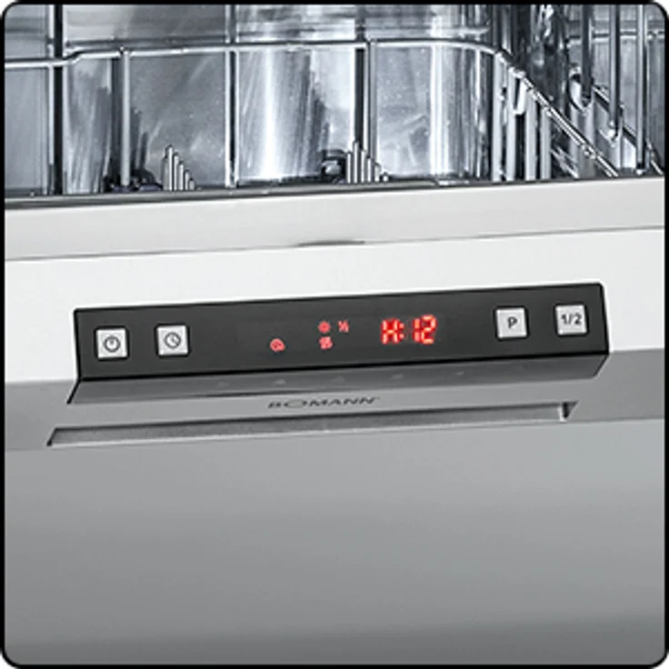 Bomann GSP 7410, Geschirrspüler, E, Geräuschemissionsklasse C, Geräuschemissionen 48 Dezibel – Bild 9