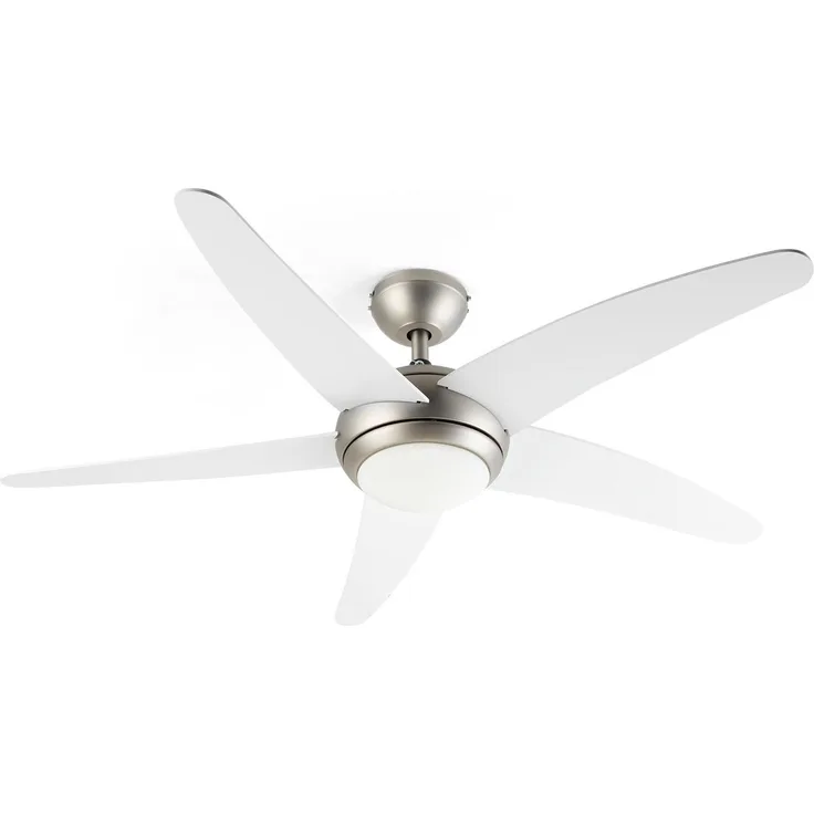 Bolero 2-in-1-Deckenventilator 134cm Leuchte 55W Fernbedienung weiß