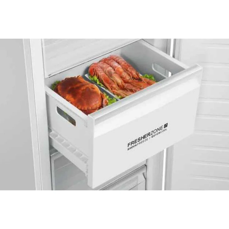 Haier H3F-320WTAAU1 Gefrierschrank, freistehend, weiß, NoFrost, LED, Breite 59.5 cm, Energieklasse D – Bild 6