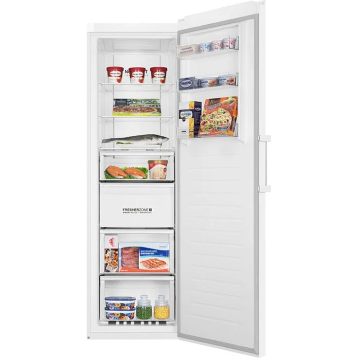Haier H3F-320WTAAU1 Gefrierschrank, freistehend, weiß, NoFrost, LED, Breite 59.5 cm, Energieklasse D – Bild 4