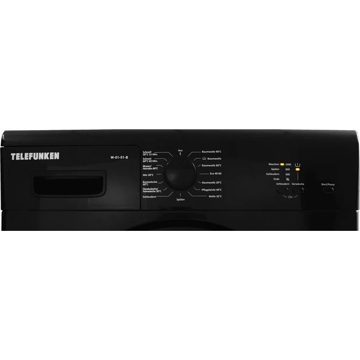 Telefunken W-01-51-B, Frontlader-Waschmaschine, D, Fassungsvermögen 5 kg, Standgerät, Mengenautomatik, Überlaufschutz – Bild 10
