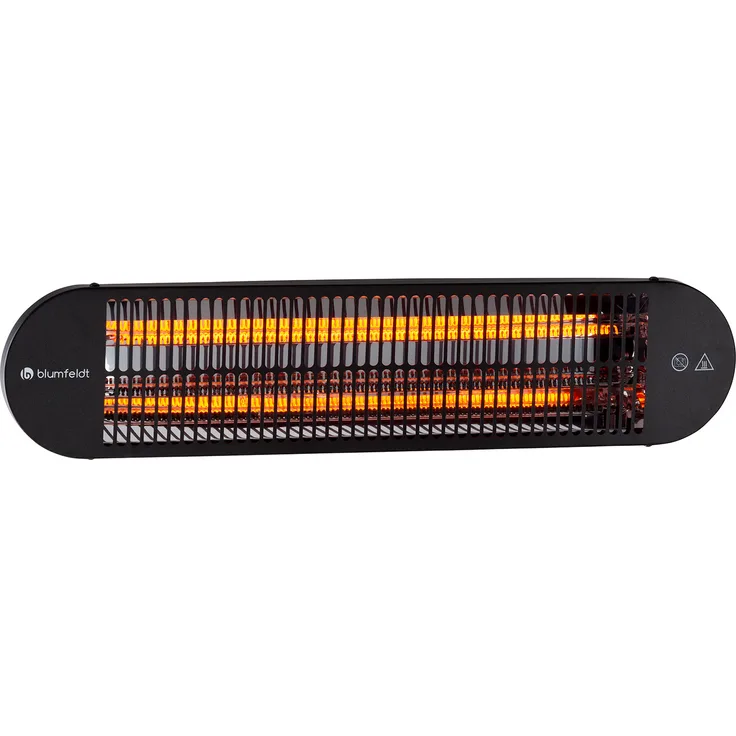 Blumfeldt Gold Bar 2000 Swing Infrarotheizstrahler 2000W 60° Oszillation, Heizstrahler