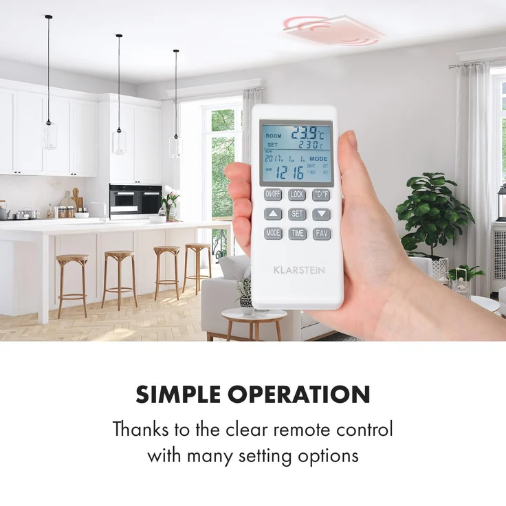 Klarstein Midnight Sun Decken-Infrarotheizung 70,5 x 70,5 cm 350 W, Infrarotheizung – Bild 6