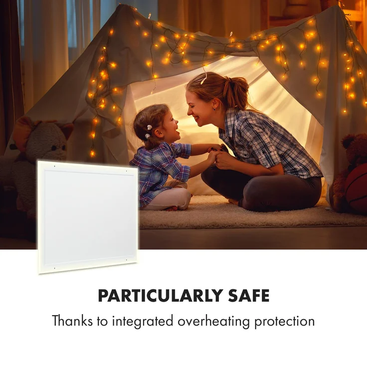 Klarstein Midnight Sun Decken-Infrarotheizung 70,5 x 70,5 cm 350 W, Infrarotheizung – Bild 5