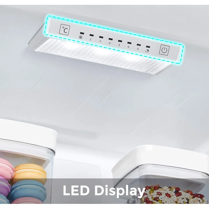 Hisense RL481N4BIE Kühlschrank, freistehend, silber, LED, Breite 59.5 cm, Energieklasse E – Bild 9