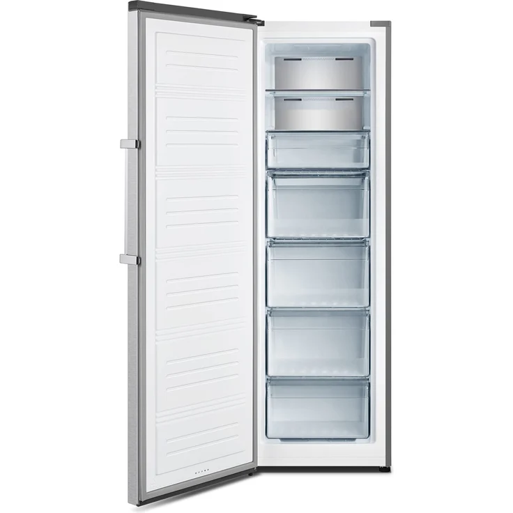 Hisense FV354N4BIE Gefrierschrank, freistehend, silber, NoFrost, LED, Breite 59.5 cm, Energieklasse E – Bild 3