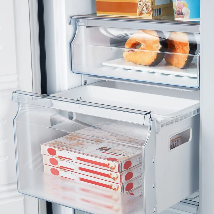 Hisense FV354N4BIE Gefrierschrank, freistehend, silber, NoFrost, LED, Breite 59.5 cm, Energieklasse E – Bild 6