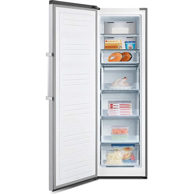 Hisense FV354N4BIE Gefrierschrank, freistehend, silber, NoFrost, LED, Breite 59.5 cm, Energieklasse E – Bild 10