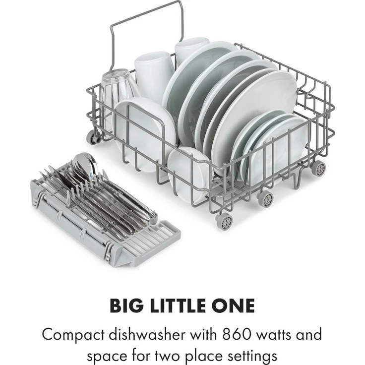Klarstein Amazonia, Tischspülmaschine, F, Geräuschemissionsklasse D, Geräuschemissionen 58 Dezibel – Bild 10