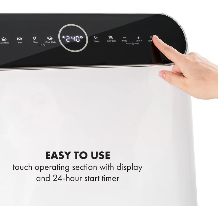 Klarstein Amazonia, Tischspülmaschine, F, Geräuschemissionsklasse D, Geräuschemissionen 58 Dezibel – Bild 5