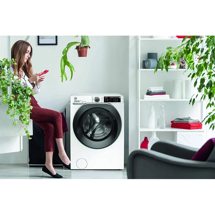 Hoover HDQ 496AMBS-1-S, Waschtrockner, Energieeffizienzklasse D, Standgerät, Breite 60 cm, Geräuschemissionsklasse C, Dampffunktion - Preisvergleich – Bild 12