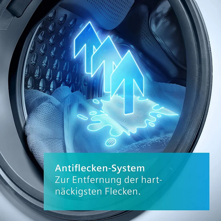 Siemens WM14VMA3, Frontlader-Waschmaschine, A, Fassungsvermögen 9 kg, Standgerät, Breite 59,8 cm, Nachlegefunktion, iQdrive – Bild 2