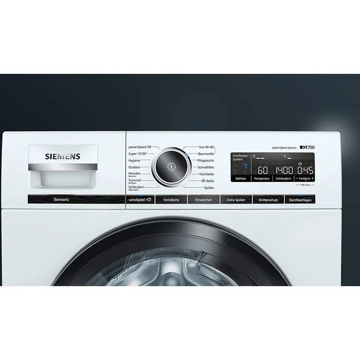 Siemens WM14VMA3, Frontlader-Waschmaschine, A, Fassungsvermögen 9 kg, Standgerät, Breite 59,8 cm, Nachlegefunktion, iQdrive – Bild 6