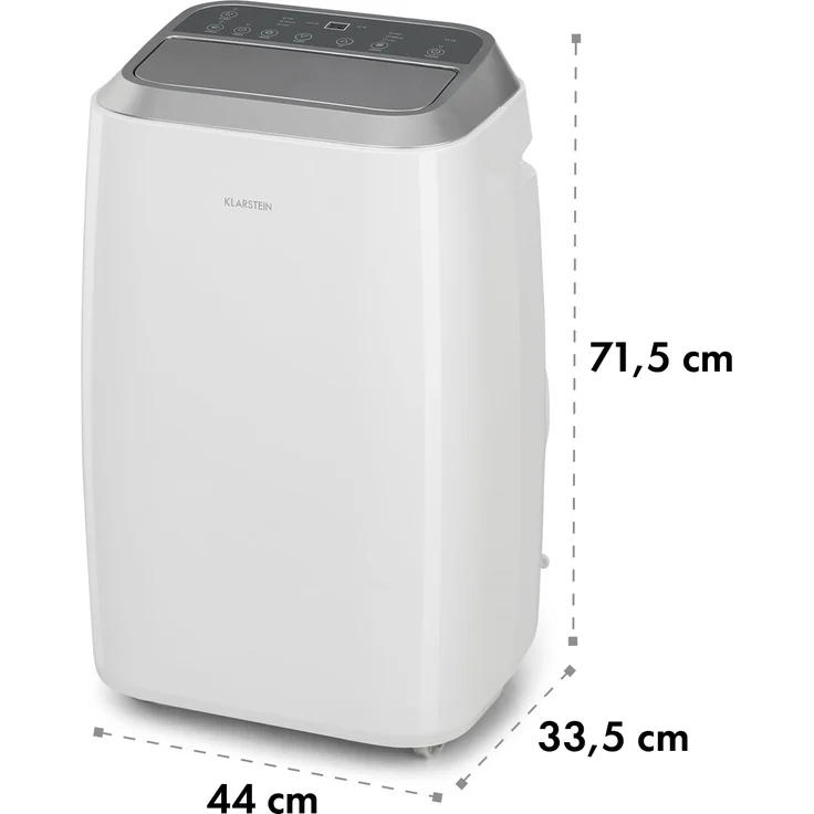 Klarstein 10034645 Iceblock Prosmart 12 mobile Klimaanlage 12.000 BTU-3,5 kW Luftdurchsatz 340 m³-h max. App-Control weiß 12.000 BTU – Bild 10