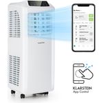 Klarstein 10035805 Pure Blizzard Smart 7k mobile Klimaanlage 7000 BTU-2,1 kW EEC A Fernbedienung Weiß