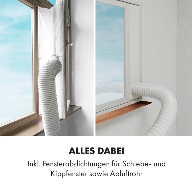 Klarstein 10035805 Pure Blizzard Smart 7k mobile Klimaanlage 7000 BTU-2,1 kW EEC A Fernbedienung Weiß – Bild 8