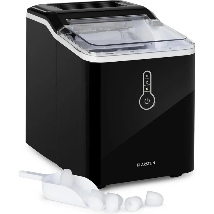 Klarstein Chillout Eiswürfelmaschine Bulleteis 12kg/24h Wassertank: 1,5 l