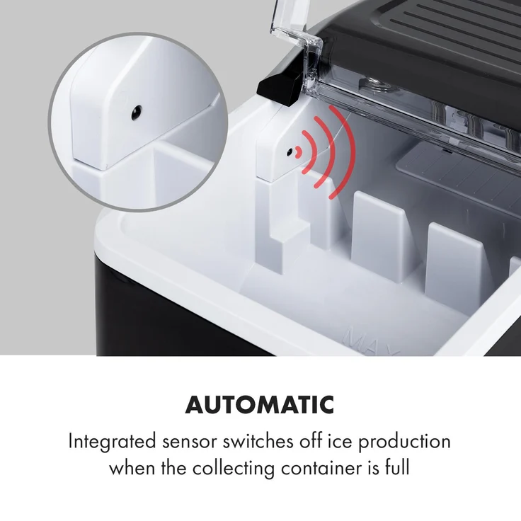 Klarstein Chillout Eiswürfelmaschine Bulleteis 12kg/24h Wassertank: 1,5 l – Bild 7