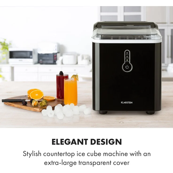 Klarstein Chillout Eiswürfelmaschine Bulleteis 12kg/24h Wassertank: 1,5 l – Bild 2