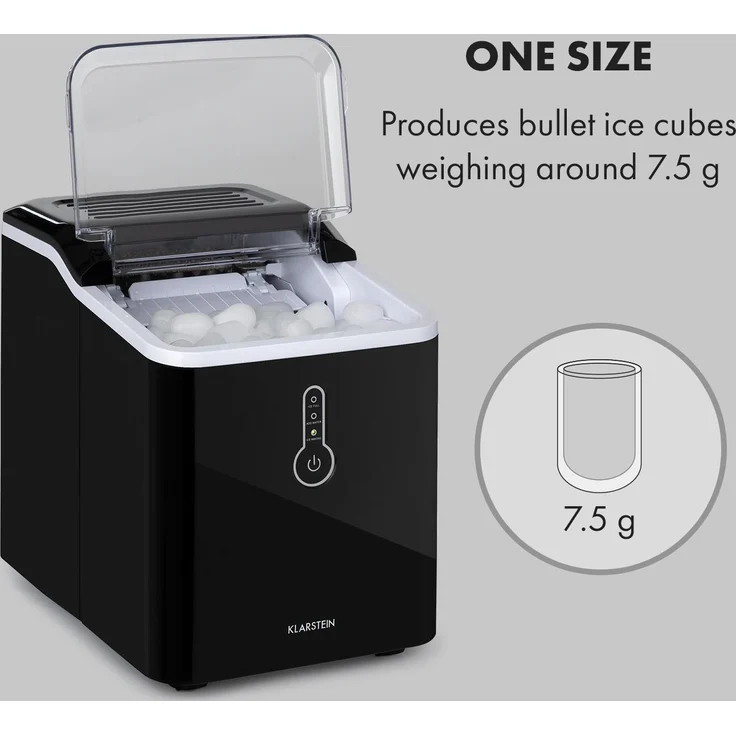 Klarstein Chillout Eiswürfelmaschine Bulleteis 12kg/24h Wassertank: 1,5 l – Bild 3