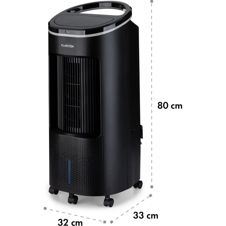 Klarstein 10035785 IceWind Plus mobiler Luftkühler Ventilator Luftbefeuchter Luftreiniger 330 m³-h, 49 Watt , 7 Liter, 4 Geschwindigkeiten, 3 Modi, Oszillation – Bild 9