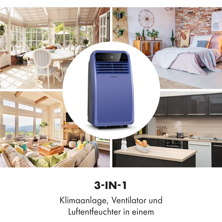 Klarstein 10035799 Metrobreeze New York Smart 7k mobile Klimaanlage 7000 BTU-2,1 kW EEC A Fernbedienung – Bild 6