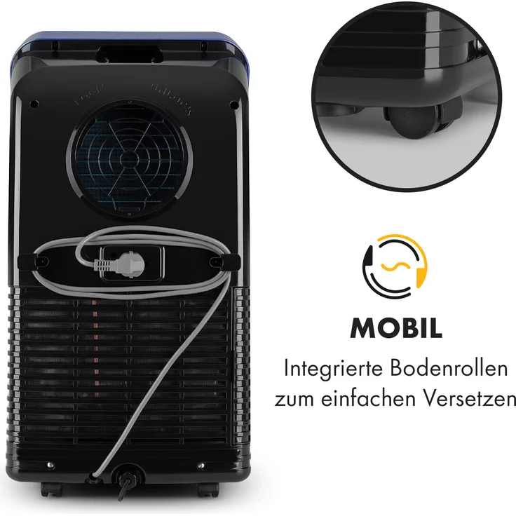 Klarstein 10035799 Metrobreeze New York Smart 7k mobile Klimaanlage 7000 BTU-2,1 kW EEC A Fernbedienung – Bild 7