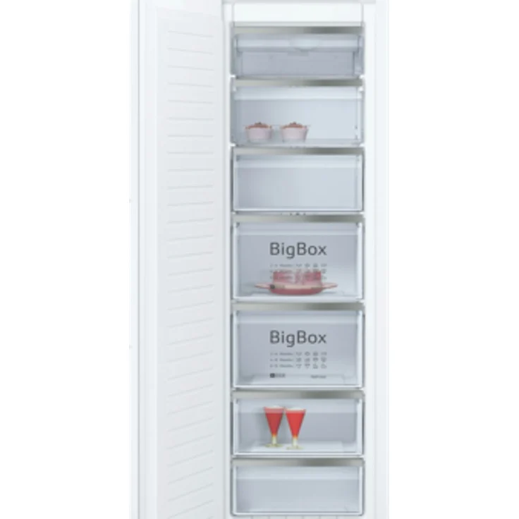 Neff GI7813CF0 Gefrierschrank, Einbau, weiß, NoFrost, Breite 55.8 cm, Energieklasse F – Bild 5