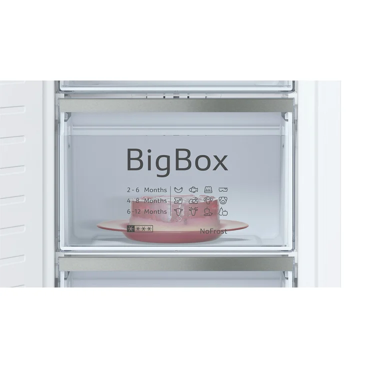 Neff GI7813CF0 Gefrierschrank, Einbau, weiß, NoFrost, Breite 55.8 cm, Energieklasse F – Bild 8