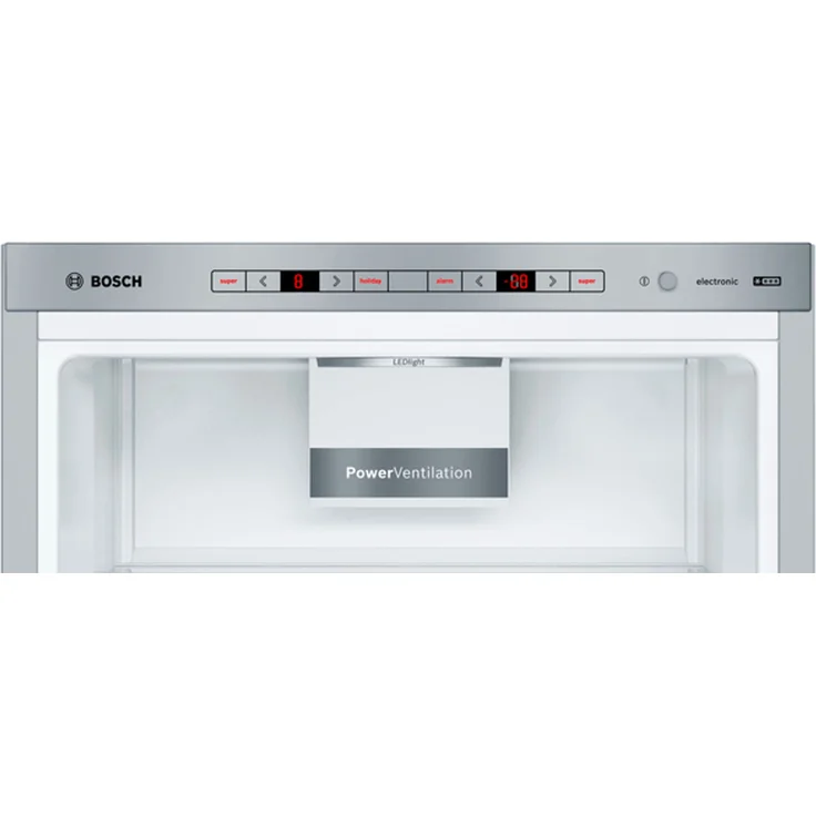 Bosch KGE398IBP Kühl-Gefrierkombination, freistehend, silber, Schnellgefrieren, LED, Abtauautomatik, Breite 60 cm, Energieklasse B – Bild 6