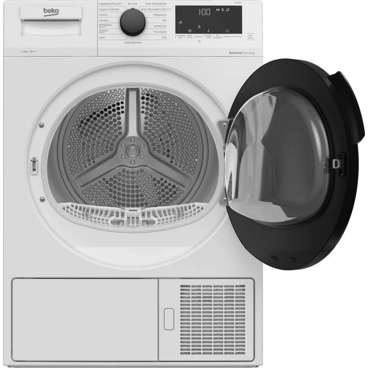 Beko DHC946GX, Wärmepumpentrockner, A++, Fassungsvermögen 9 kg, Einbaugerät, Breite 59,7 cm, OptiSense, Farbe weiß – Bild 6