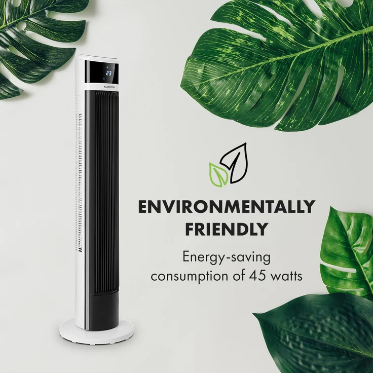 Icetower Smart Standventilator 45 Watt App-Steuerung Schwarz / weiß – Bild 6