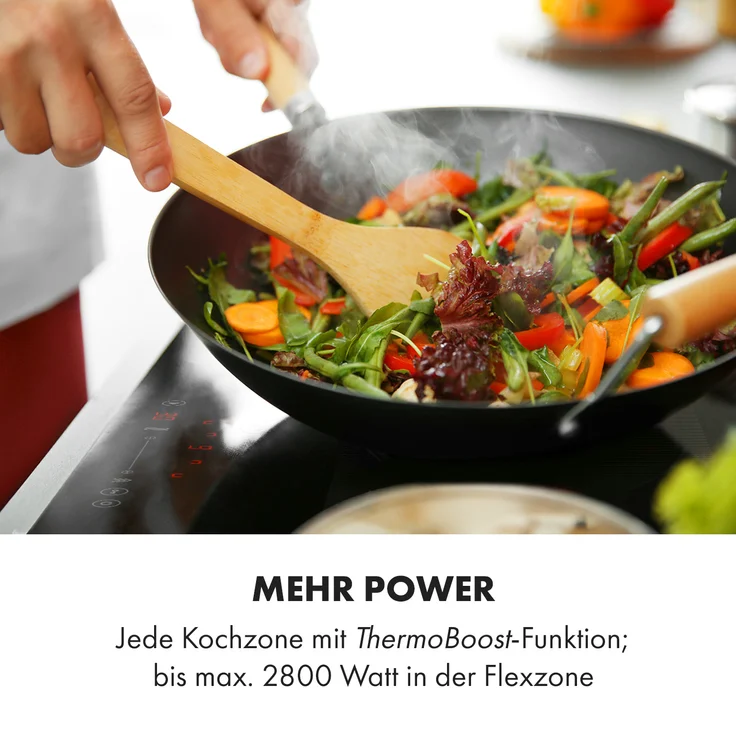 Klarstein Delicatessa 90 Slim Einbaukochfeld Induktion 4 Zonen 7000W Autark – Bild 8
