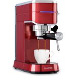 Klarstein Futura Espressomaschine Siebträgermaschine 20 bar 1450W 20 bar 1,25l rostfreier Edelstahl Rot - Preisvergleich