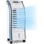 Klarstein Maxfresh 3in1 mobiler Luftkühler Ventilator Luftbefeuchter 444m³-h weiß-blau