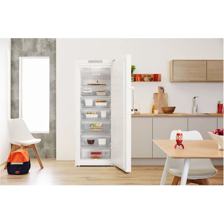 Privileg PFVN 84 Gefrierschrank, freistehend, weiß, NoFrost, Schnellgefrieren, LED, Breite 71 cm, Energieklasse E – Bild 12