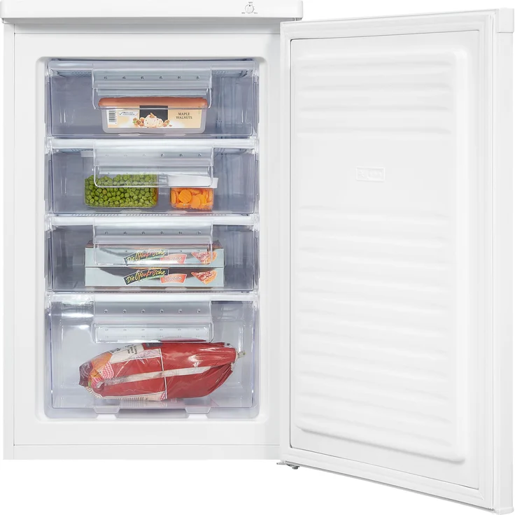 Exquisit GS80-040E Gefrierschrank, freistehend, weiß, Lagerzeit bei Störung 12 h, Breite 55 cm, Energieklasse E – Bild 5