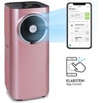 Klarstein 10035738 Kraftwerk Smart 10K Klimaanlage 3in1 10000 BTU App-Steuerung Fernbedienung, rosa