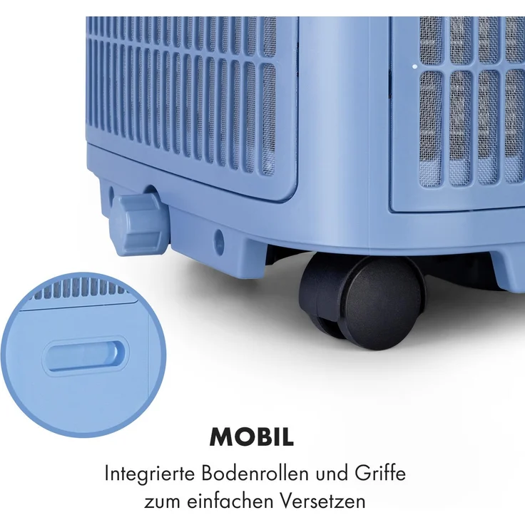 Klarstein 10035739 Kraftwerk Smart 12K Klimaanlage 3in1 12000 BTU App-Steuerung Fernbedienung, blau – Bild 10