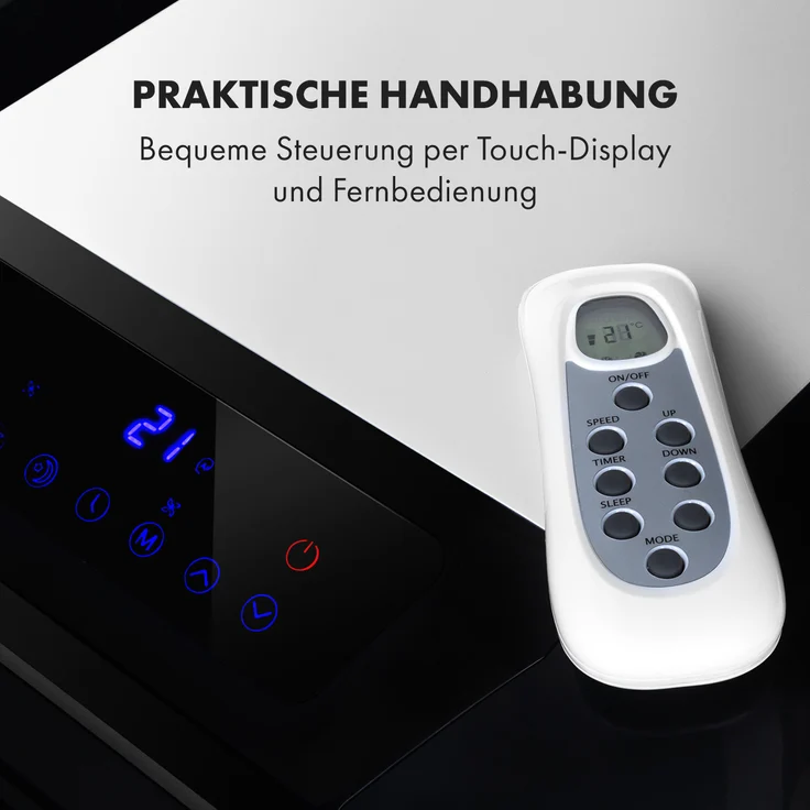 Klarstein 10035742 Max Breeze Smart mobile Klimaanlage 15000 BTU-h (4,4 kW) EEC A Schwarz – Bild 10