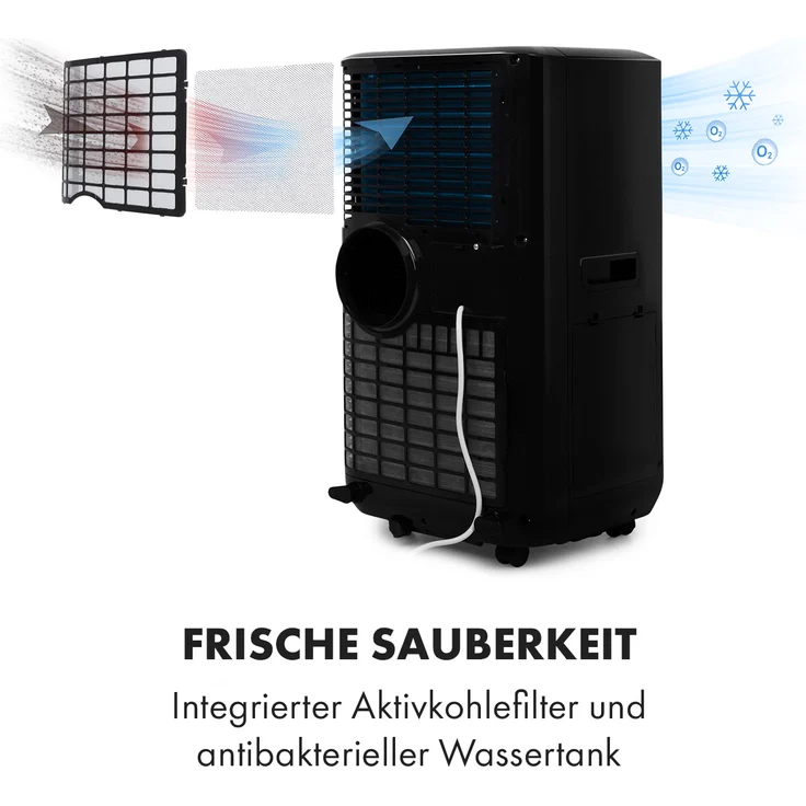 Klarstein 10035742 Max Breeze Smart mobile Klimaanlage 15000 BTU-h (4,4 kW) EEC A Schwarz – Bild 9
