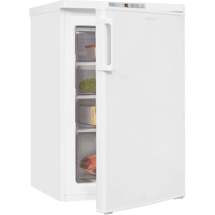 Exquisit GS80-HE-040E Gefrierschrank, freistehend, weiß, Schnellgefrieren, Breite 55 cm, Energieklasse E – Bild 13